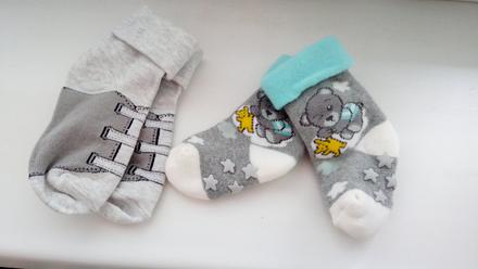 Oteplené protišmykové ponožky 6/12 mesiacov a iné, 23