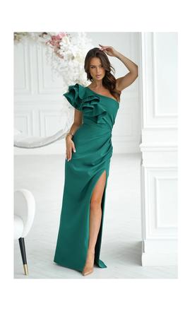 Plesové spoločenské dlhé šaty s volánom v. 44, 44