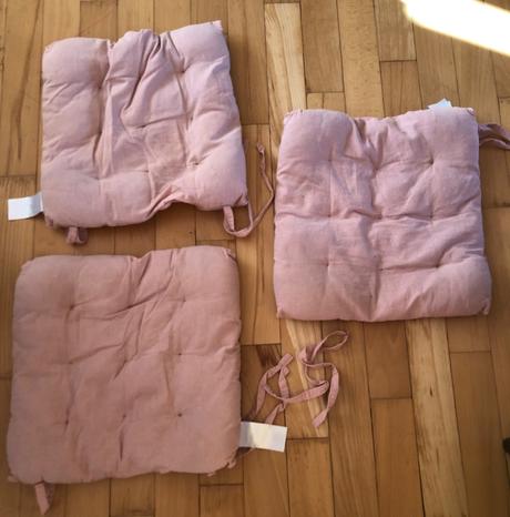 4x ružové podsedáky, 