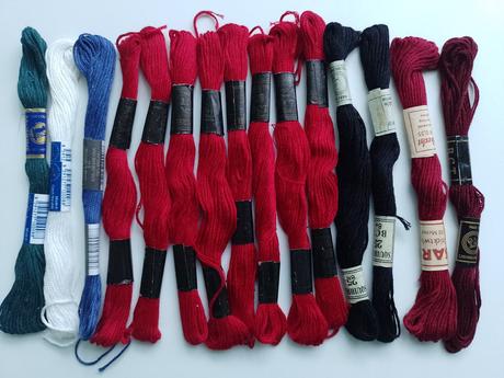 Mulinky na vyšívanie,