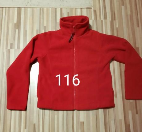 Flisova mikina na zips 116, 116