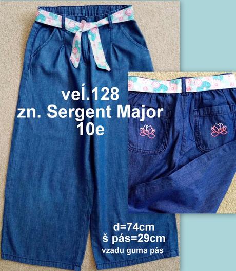 Dievčenské nohavice veĺ.128, sergent major,128