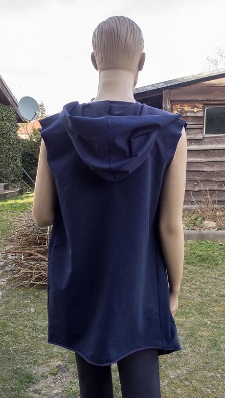 Oversize vesta s kapucňou, xl