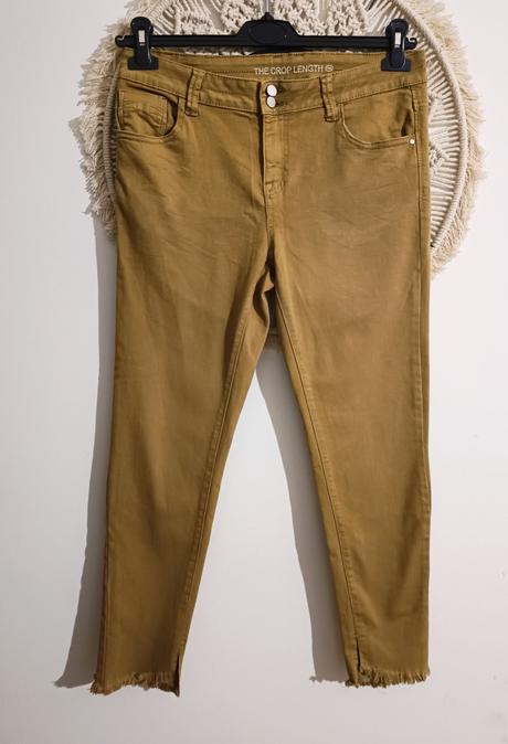 Okrové elastické nohavice c&a, c&a,l