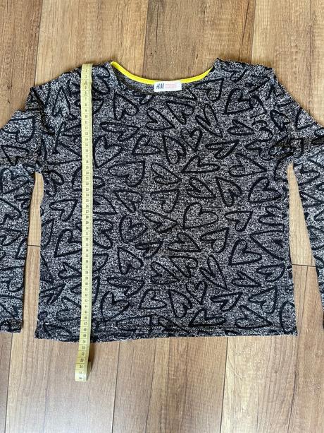 Svetrík so srdiečkami pre slečnu, h&m,158