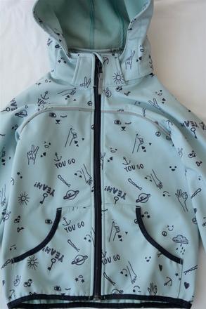 Softshellová bunda mentol, h&m,122