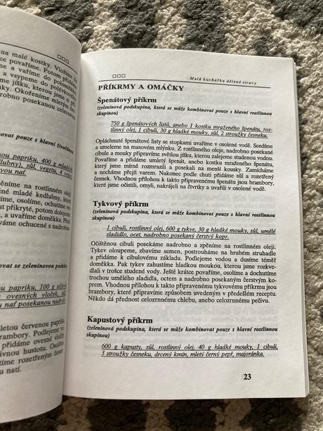 Malá kuchařka dělené stravy - horecká jana, 