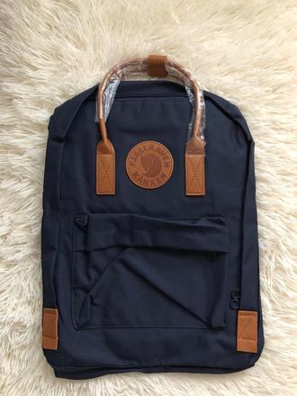 Batoh fjällräven kanken modrý s hnedými prvkami, fjällräven