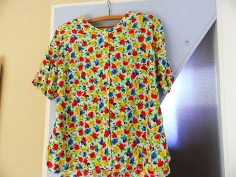 Letná kvetovaná blúzka, xxl