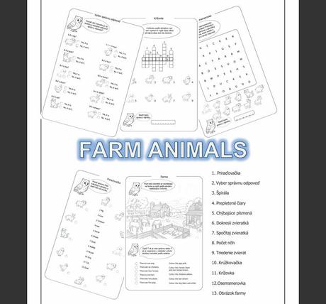Zvieratá na farme - farm animals,