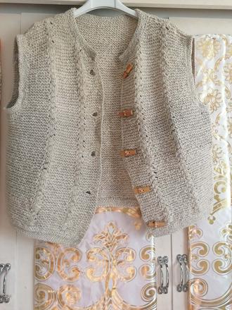 Pletená vesta, xl