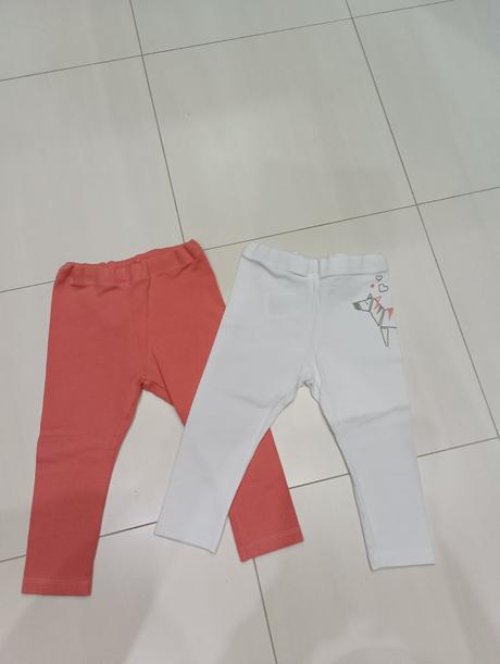 Legínky 2x oblečené, lupilu,74