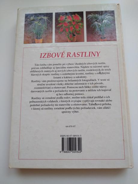Kniha izbové rastliny, 