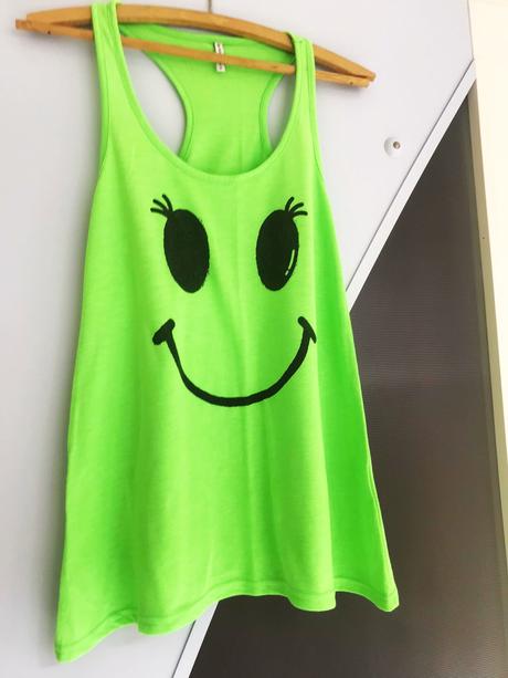 Neónkové letné tielko, fishbone,s