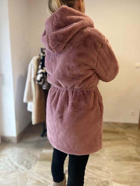 Mäkkučký kabát pink, m
