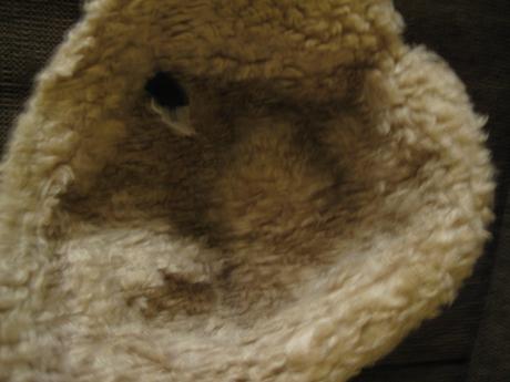 Teplá čiapka baranica, flís+kožušinka, do 48 cm, gap,86