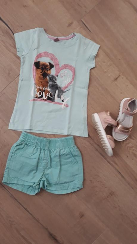 Letný set tričko+šortky, lupilu,104