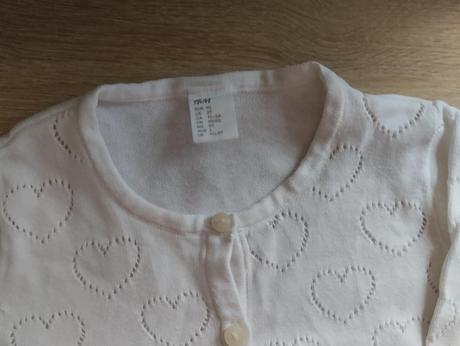 Svetrik so srdiečkami, h&m,92