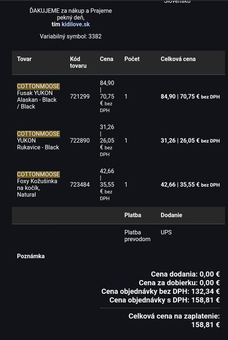 Predám fusak, rukavice, kožušinku cottonmoose, cottonmoose