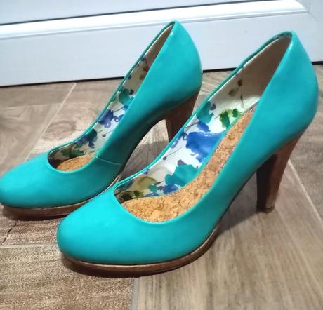 Tyrkysové lodičky marco tozzi zlavneneee, marco tozzi,36