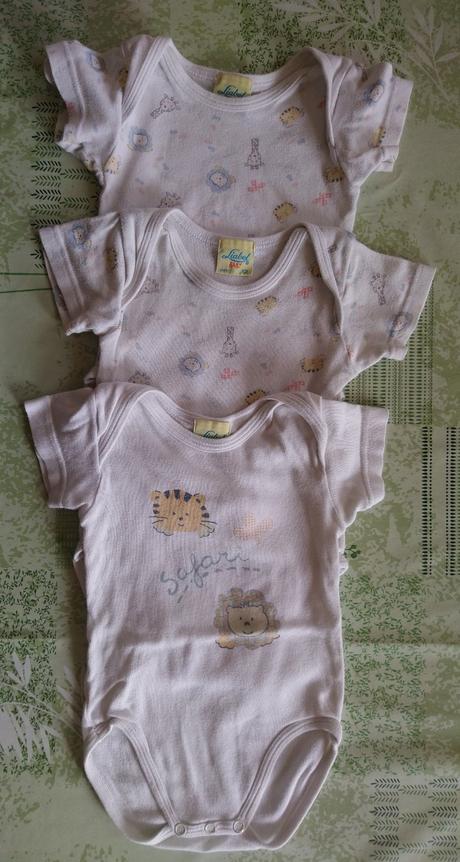 3 ks body s motívom kr, label baby, 74-80 cm, 80