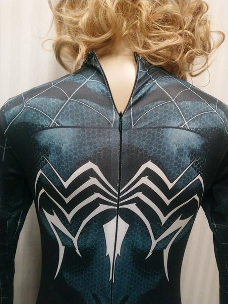 Kostým spider woman čierny, overal, xs, s, m, 