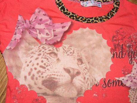 Tričko červené s tigrom, 110