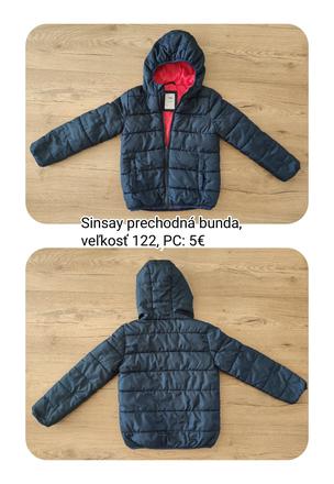 Sinsay prechodná bunda, veľkosť 122, sinsay,122