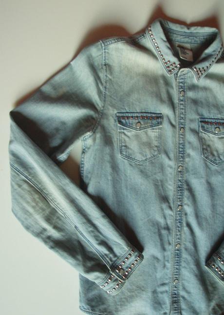 Košeľa rifľová, h&m,158