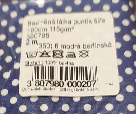 Predám bavlnenú látku, 