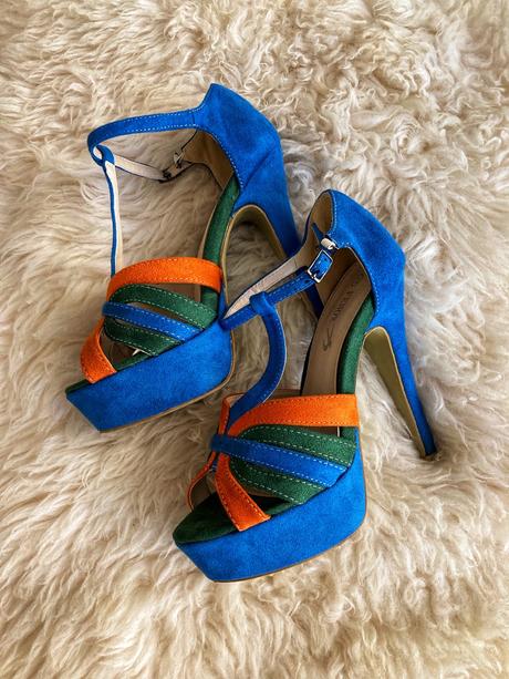 Dámske semišové topánky na platforme, 37