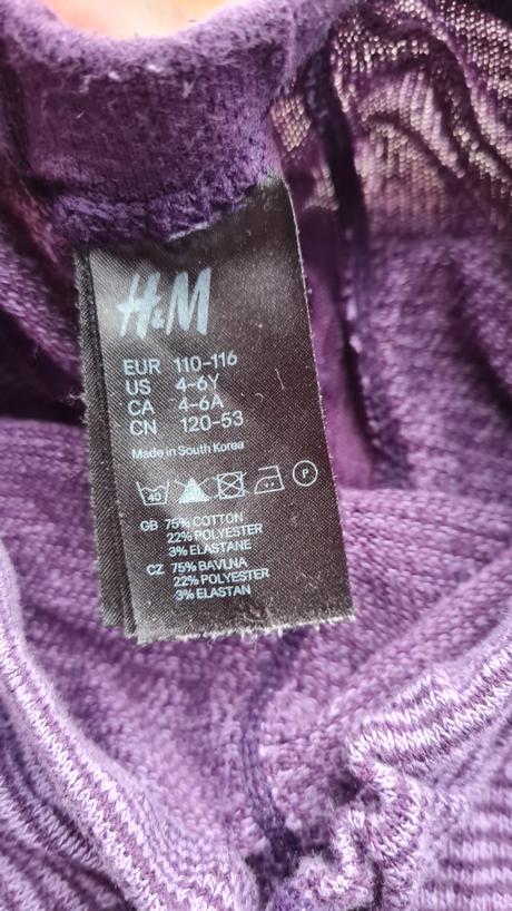 H&m pancusky 110/116, h&m,110