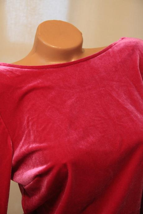 Ružový zamatový body top, george, george,l