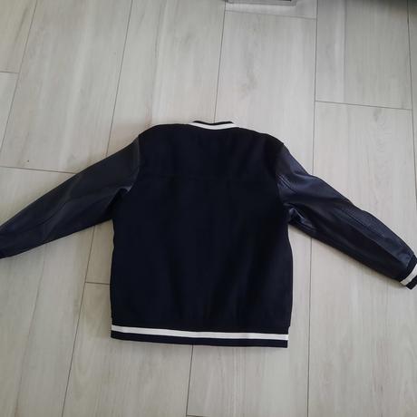 Bombera s koženkovými rukávmi, lindex,152