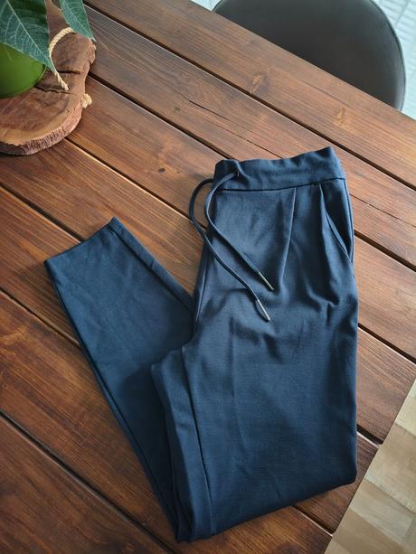 Vero moda tmavo modré nohavice s-m, vero moda,m