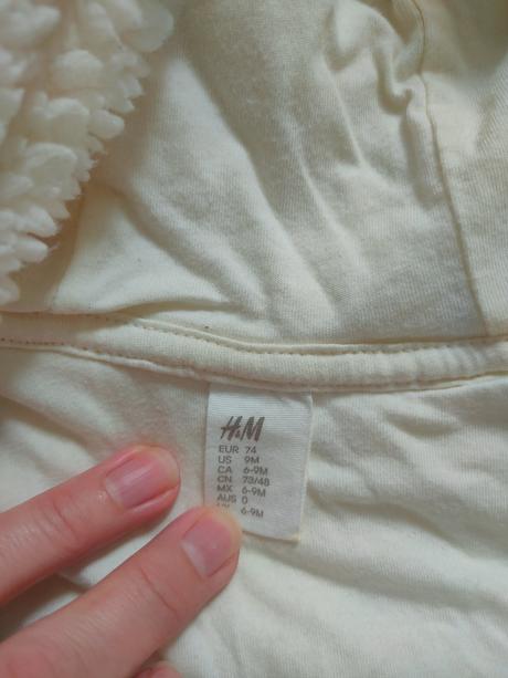 Prechodný plyšový overal, h&m,74