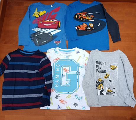 5x tricko dlhy rukav 110, 110