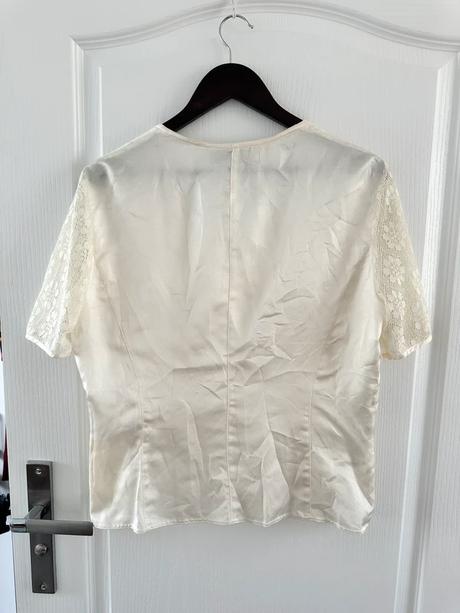 Elegantná hodvábna vintage blúzka mariella burani, l
