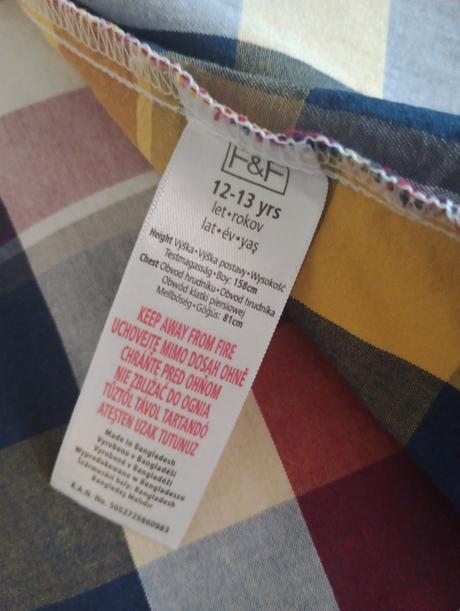 Pekná košeľa, f&f,152