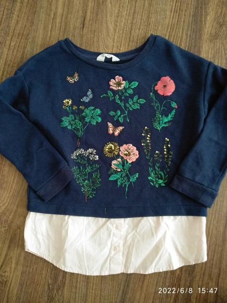 Mikinka hm, h&m,110