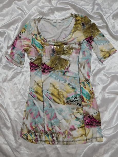 Luxusna upletova tunika/predlzeno tričko, 36