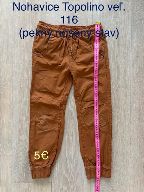 Nohavice topolino, veľ. 116, topolino,116