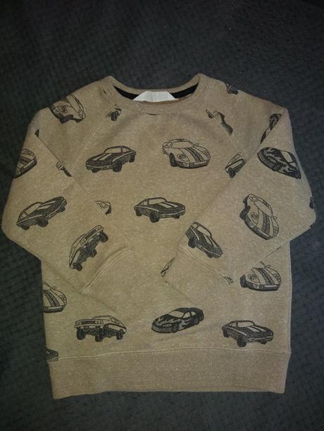 Autíčkova mikina 110/116, h&m,110