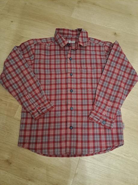 Károvaná košeľa - výborný stav, s.oliver,140