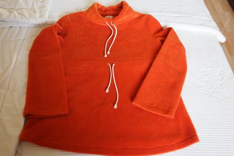 Flisová mikina pre tehotné, s