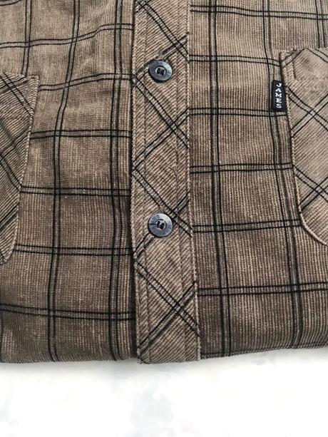 Teplá manchestrová košeľa 45/46, 4xl