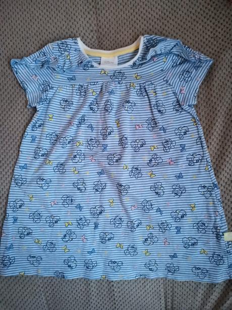 Šaty modré veľ. 9-12mes. minie, disney,80