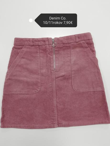Menšestrová sukňa, denim co,146