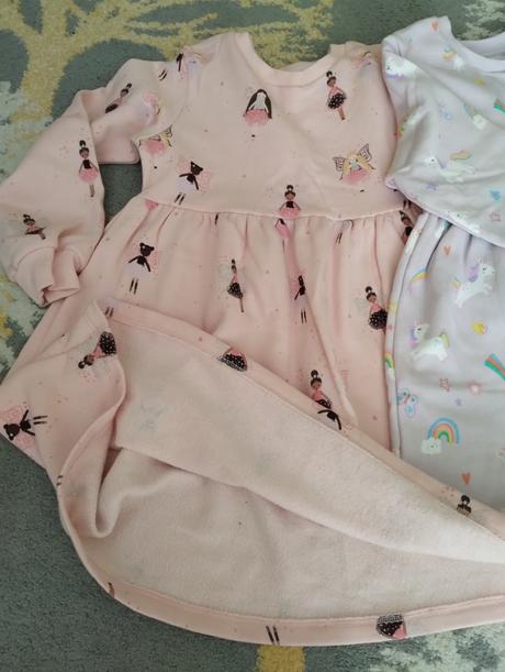 Teplé šaty pre dievčatá, f&f,116