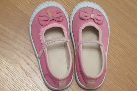 Dievč.plátenky s mašľou vel.22, 22